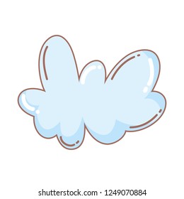 cute fairytale cloud icon