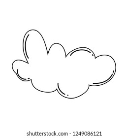 cute fairytale cloud icon