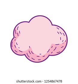cute fairytale cloud icon