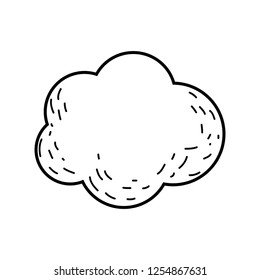 cute fairytale cloud icon