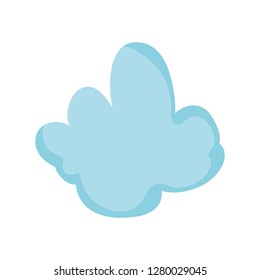 cute fairytale cloud icon