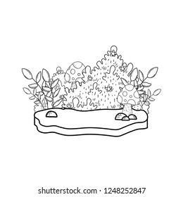 cute fairytale landscape scene