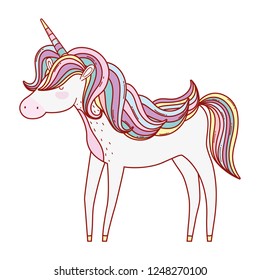 cute fairytale unicorn character