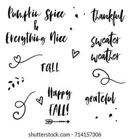 Cute Fall Quotes in Modern Calligraphy