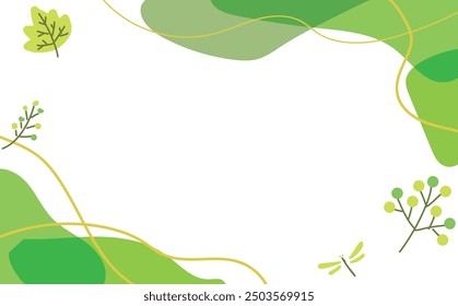 Cute fallen leaves simple illustration background material