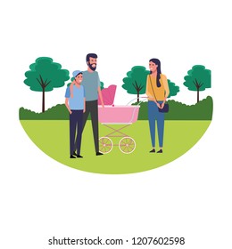 Cute family cartoon