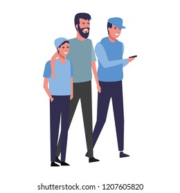 Cute family cartoon