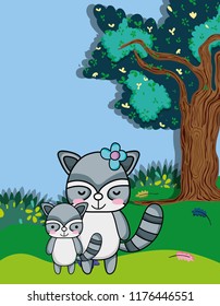 Cute family cats