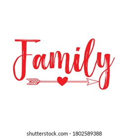 Cute Family vector arts design.