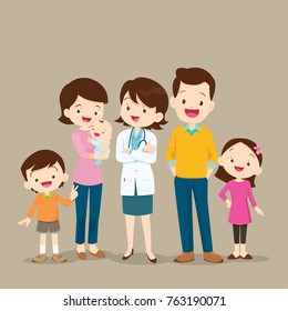 389 Mother Dad Daughter Doctor Images, Stock Photos & Vectors 