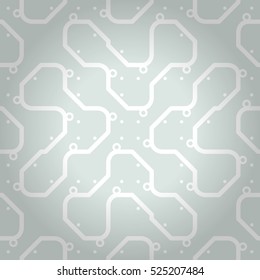 Cute fancy seamless pattern background in maze style. Colorful, contrast design for packing-paper, curtain, banner or other purpose. Classic tracery. Clean mosaic repeatable backdrop.
