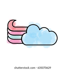 cute fantasy cloud icon