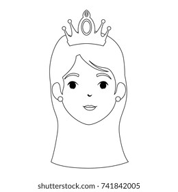 cute fantasy princess head character