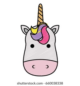 Cute fantasy unicorn character