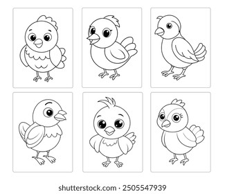 Cute Farm Animal coloring page for kids Vol-02