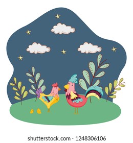 cute farm cartoon