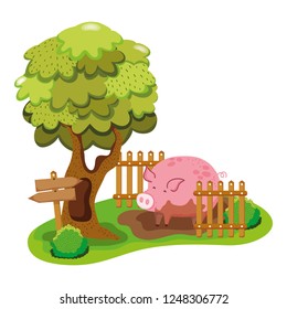 cute farm cartoon