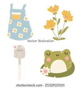 Cute Farm Character Vector Illustration for Kids and Nature-Themed Designs