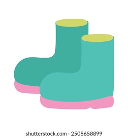 Cute Farm Illustration - Rubber Boots