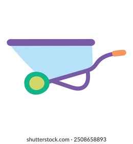 Cute Farm Illustration - Wheelbarrow