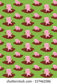 cute farm pattern design. vector illustration