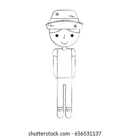 cute farmer avatar character