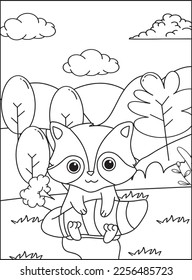 Cute Farting Animals Coloring pages