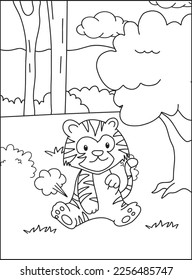 Cute Farting Animals Coloring pages