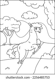 Cute Farting Animals Coloring pages