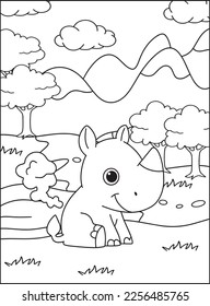 Cute Farting Animals Coloring pages