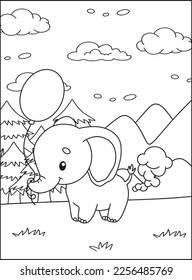 Cute Farting Animals Coloring pages