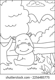 Cute Farting Animals Coloring pages