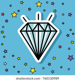 cute fashion patch pop art comic style 