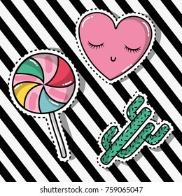 cute fashion patches sticker trendy