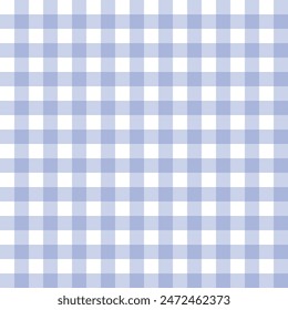 Cute fashion seamless pattern in style of picnic. Scottish tartan gingham plaid graphic texture for fabric, wrapping paper, package, banner, card. Classic textile print imitation vector background.