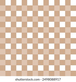 Cute fashion seamless pattern in style of picnic. Scottish tartan gingham plaid graphic texture for fabric, wrapping paper, package, banner, card. Classic textile print imitation vector background.