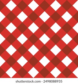 Lindo patrón de moda sin fisuras en estilo de picnic. Tartán escocés gingham textura gráfica a cuadros para tela, papel de embalaje, paquete, Anuncio, tarjeta. Fondo de Vector de imitación de impresión textil clásico.