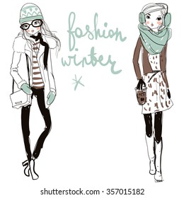 Cute Fashion Winter Girls