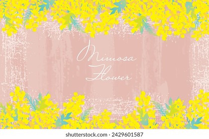 Cute Fashionable Mimosa Background Clip Arts