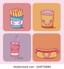 Cute fast food collection