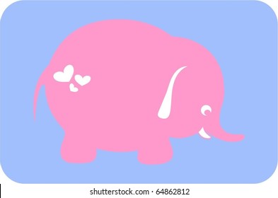 Cute fat baby girl elephant