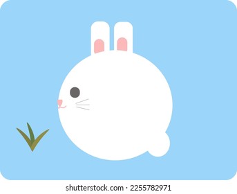 Geruchtes feines Kaninchen. Vektorgrafik