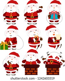 Cute Fat Santa Claus set