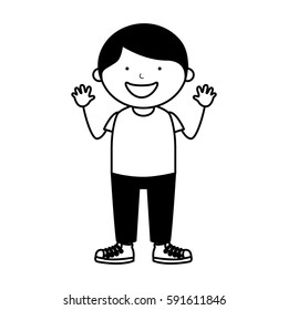 cute father character icon