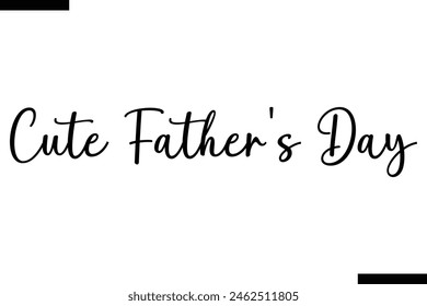 Cute Father's Day calligraphy text food saying