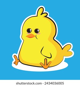 a cute fatty baby chick