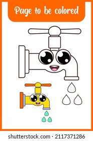 süßer zu färbender Wasserhahn