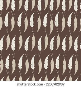 cute feathers seamless pattern for textile design