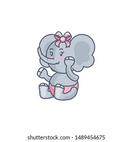 cute female elephant baby animal
