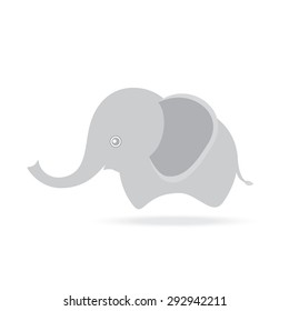 cute female elephant, cartoon drawing thailand